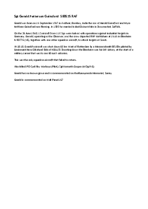 A preview of a PDF biography for Gainsford, Gerald Patterson